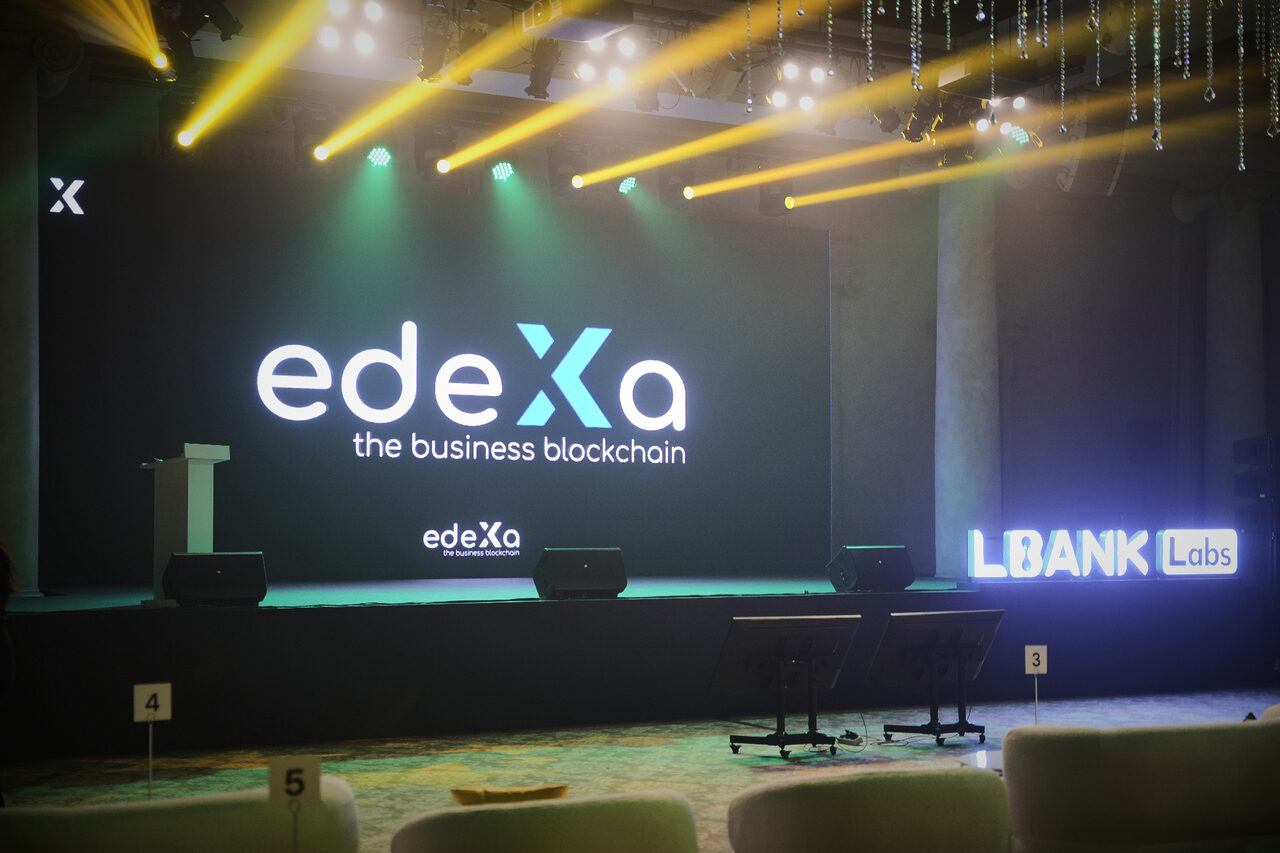 edeXa the business blockchain main stage at LBank Labs
